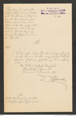 k.k. naturhistorisches Hofmuseum, Intendanzakten 1885-1896 (Hauer), Aktenzahl Z.544/1893, Seite 1